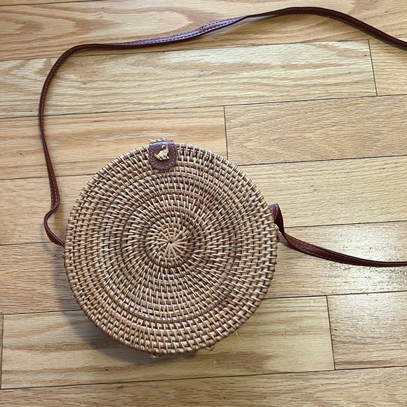 Rattan Boho Crossbody Bag - Picture 1 of 5